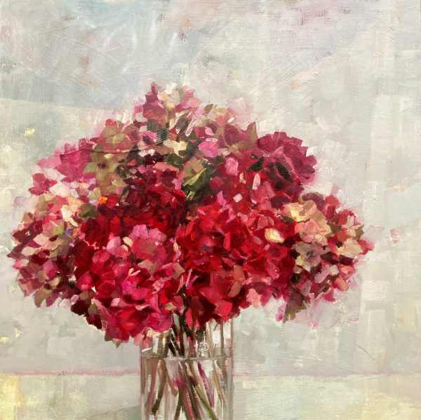 Hydrangeas in a Vase