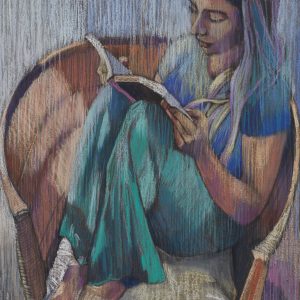 Girl Reading by Em Isaacson