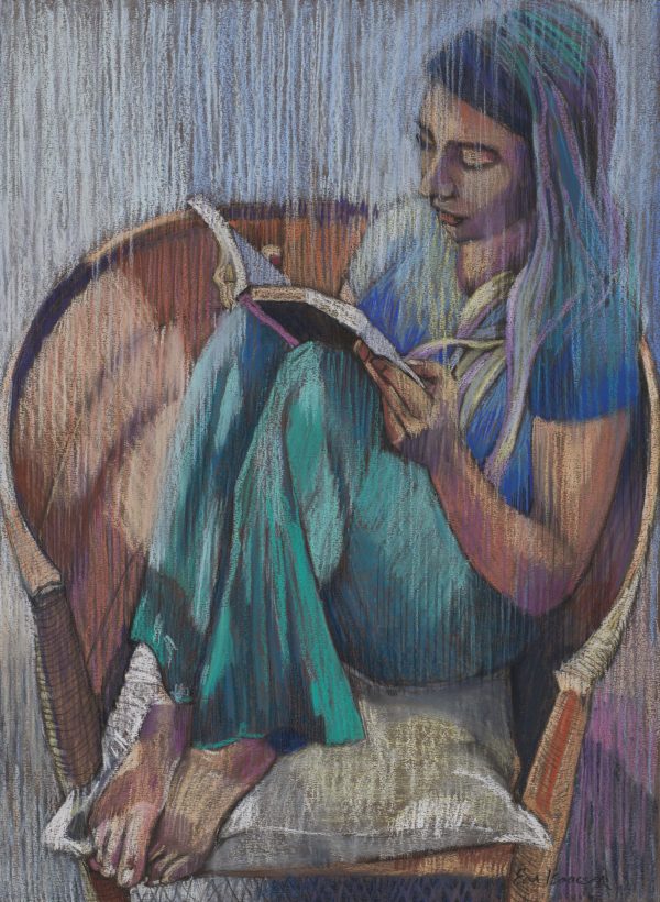 Girl Reading by Em Isaacson