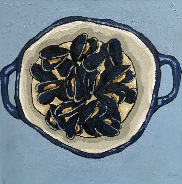 Mussels 40 x 40 cm by Jane Hooper