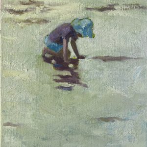 Kneeling in the Sand
