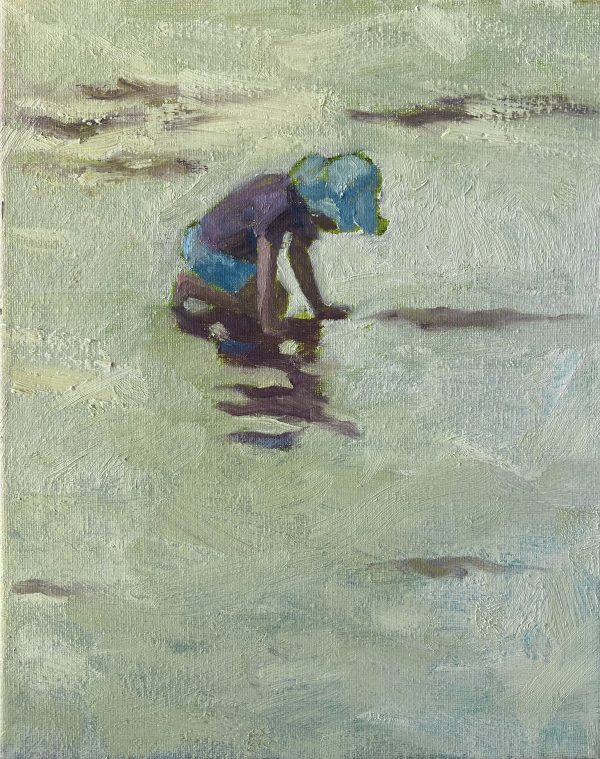 Kneeling in the Sand