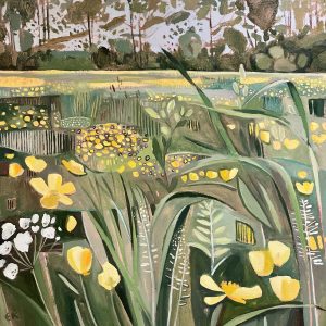 Buttercups and Hedge Parsley, Music Meadow, Merton College, Oxford